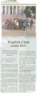 English Club DC trip!